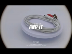 درایجر MP03414 کابل ECG 5 سرب دو پین کنتاکتور کد رنگ IEC2 1.5m