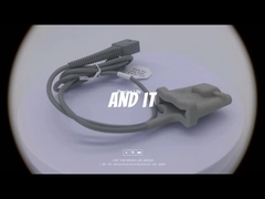 Drager 2606485 SpO2 حسگر نرم نوک بزرگسال 1m طول قابل استفاده مجدد برای مانیتور Vista-120