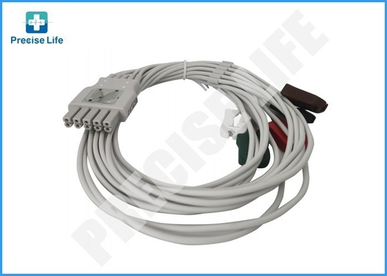 درایجر MP03414 کابل ECG 5 سرب دو پین کنتاکتور کد رنگ IEC2 1.5m